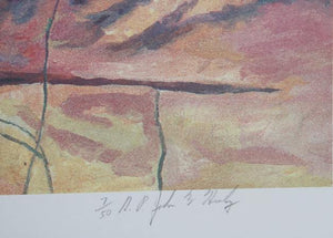 Forest Stream Lithograph | John M. Healy,{{product.type}}