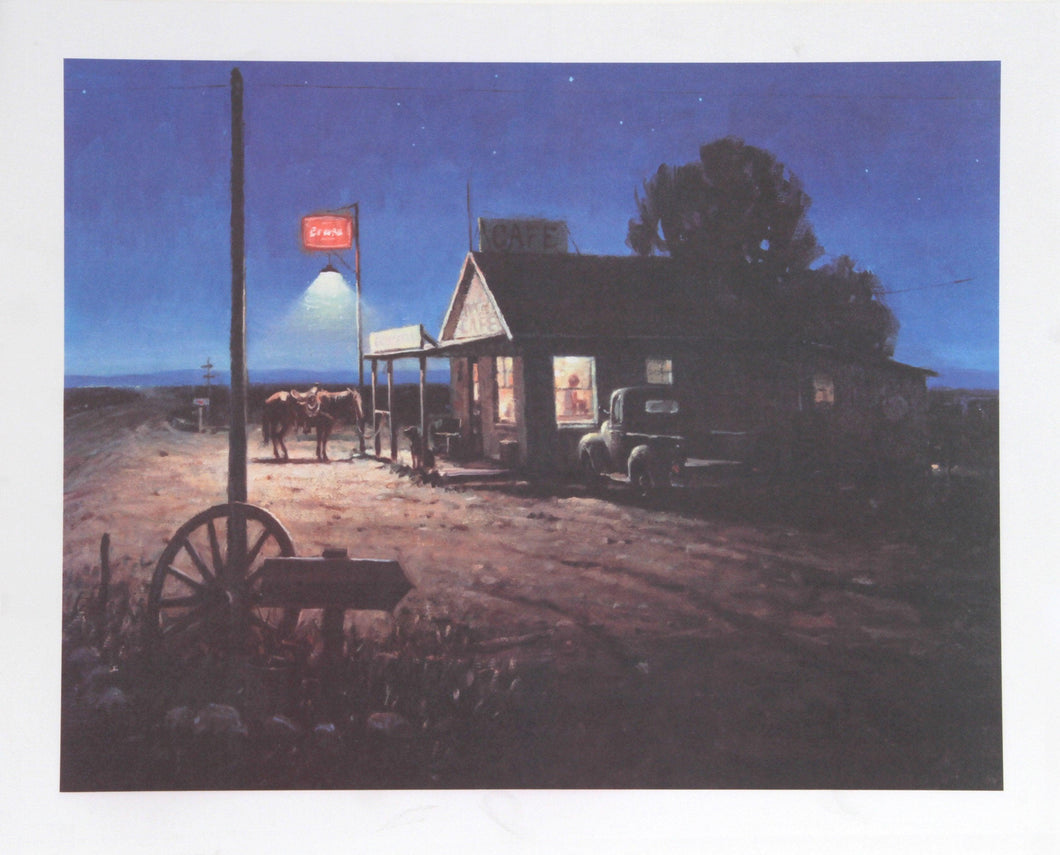 Four Corners Cafe Lithograph | Duane Bryers,{{product.type}}