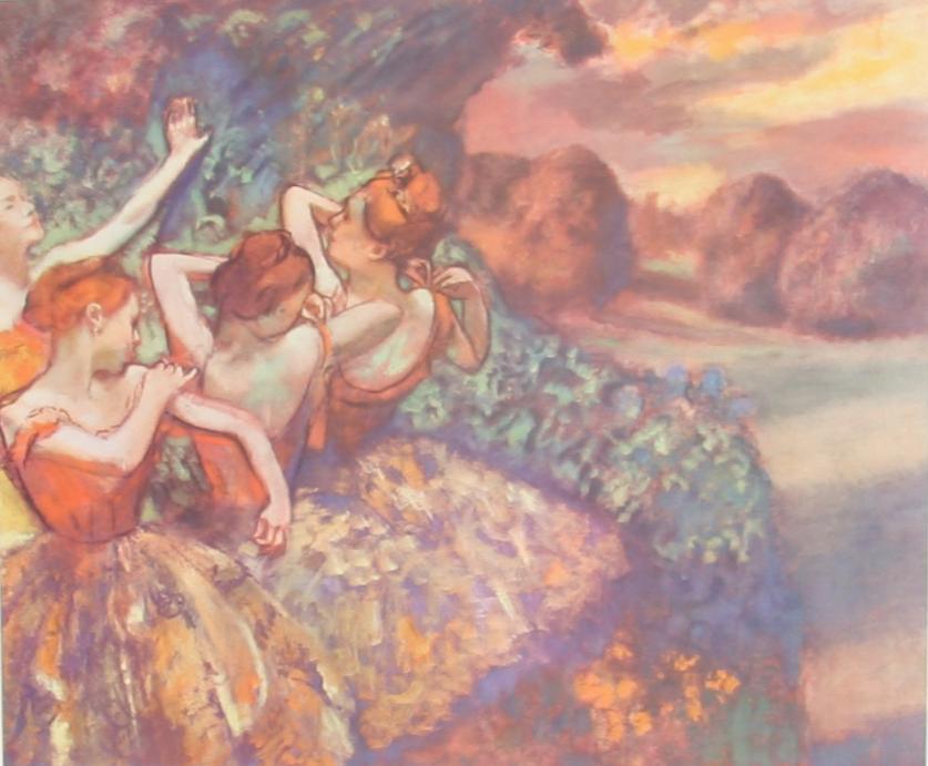 Four Dancers Poster | Edgar Degas,{{product.type}}
