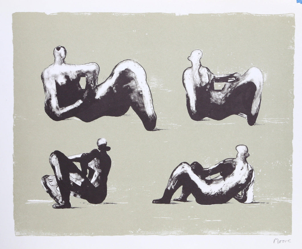 Four Figures from the Omaggio a Michelangelo Portfolio Poster | Henry Moore,{{product.type}}