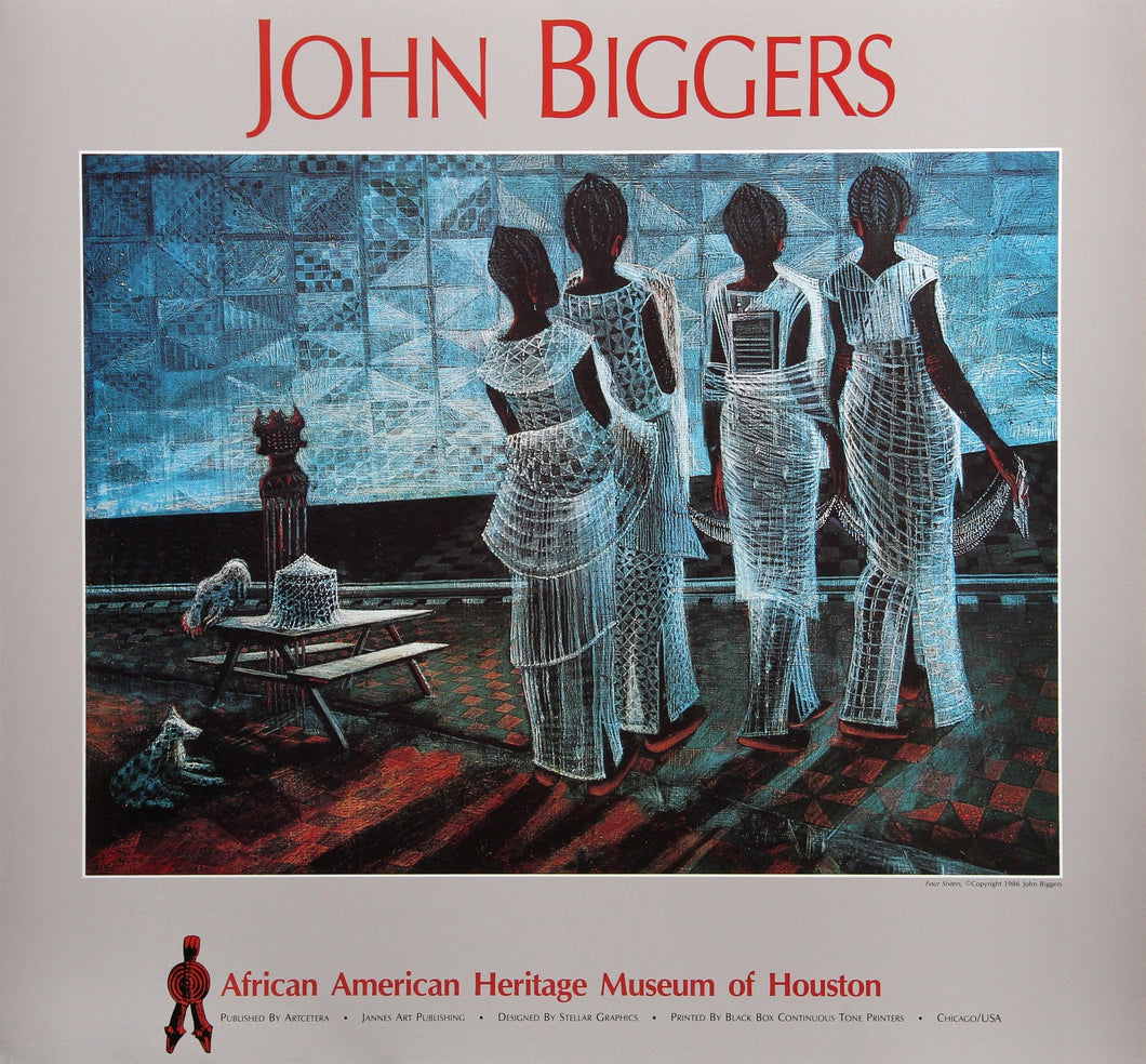 Four Sisters, African American Heritage Museum Poster | John Biggers,{{product.type}}