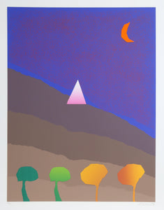 Four Trees from the Egypt Portfolio Screenprint | Arthur Secunda,{{product.type}}
