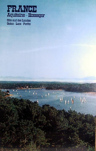 France - Aquitaine Hossegor Poster | Travel Poster,{{product.type}}