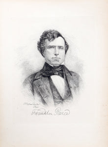 Franklin Pierce from The Presidents of the United States Etching | P. Raymond Audibert,{{product.type}}