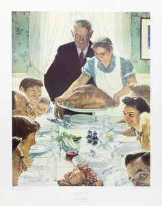 Freedom From Want Poster | Norman Rockwell,{{product.type}}