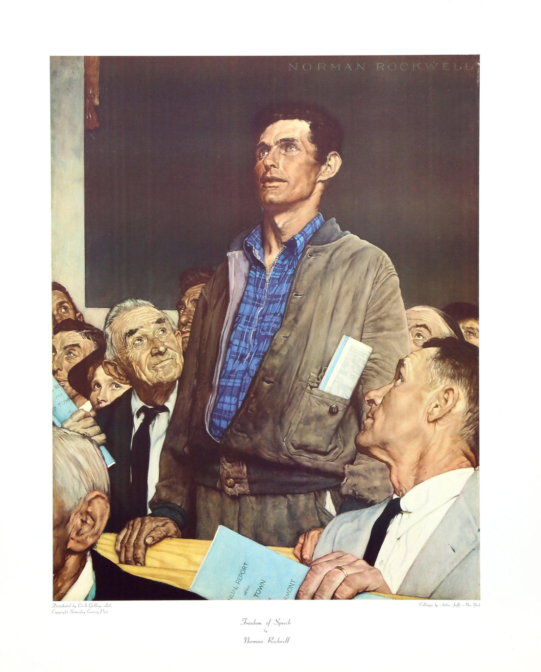 Freedom Of Speech Poster | Norman Rockwell,{{product.type}}