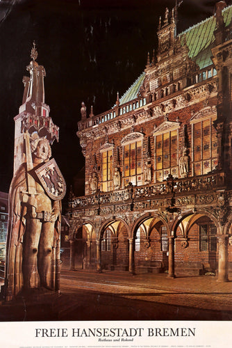 Freie Hansestadt Bremen Poster | Travel Poster,{{product.type}}