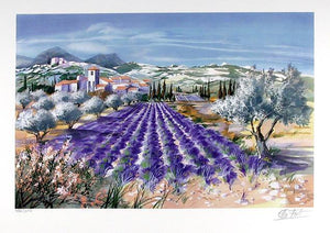 French Landscape 12 Lithograph | Ella Fort,{{product.type}}