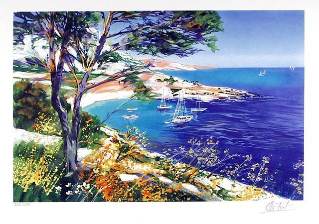 French Landscape 14 Lithograph | Ella Fort,{{product.type}}