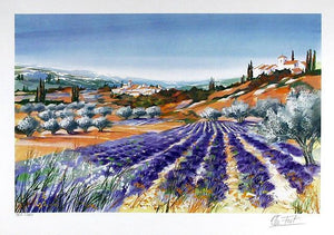 French Landscape 2 Lithograph | Ella Fort,{{product.type}}