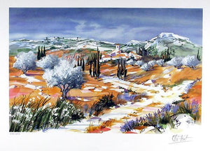 French Landscape 3 Lithograph | Ella Fort,{{product.type}}