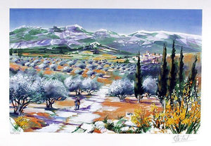 French Landscape 4 Lithograph | Ella Fort,{{product.type}}