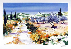 French Landscape 9 Lithograph | Ella Fort,{{product.type}}