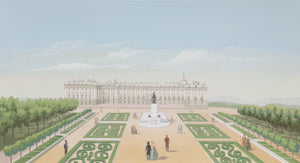 French Mansion Gardens Gouache | Unknown Artist,{{product.type}}