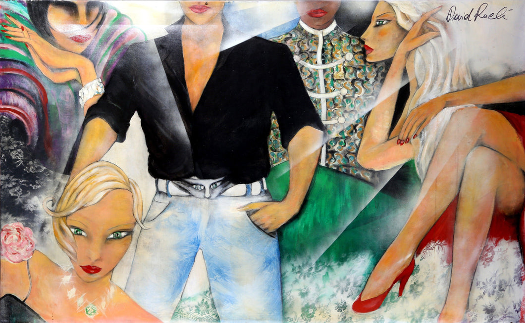 French Night Club Oil | David Rucli,{{product.type}}