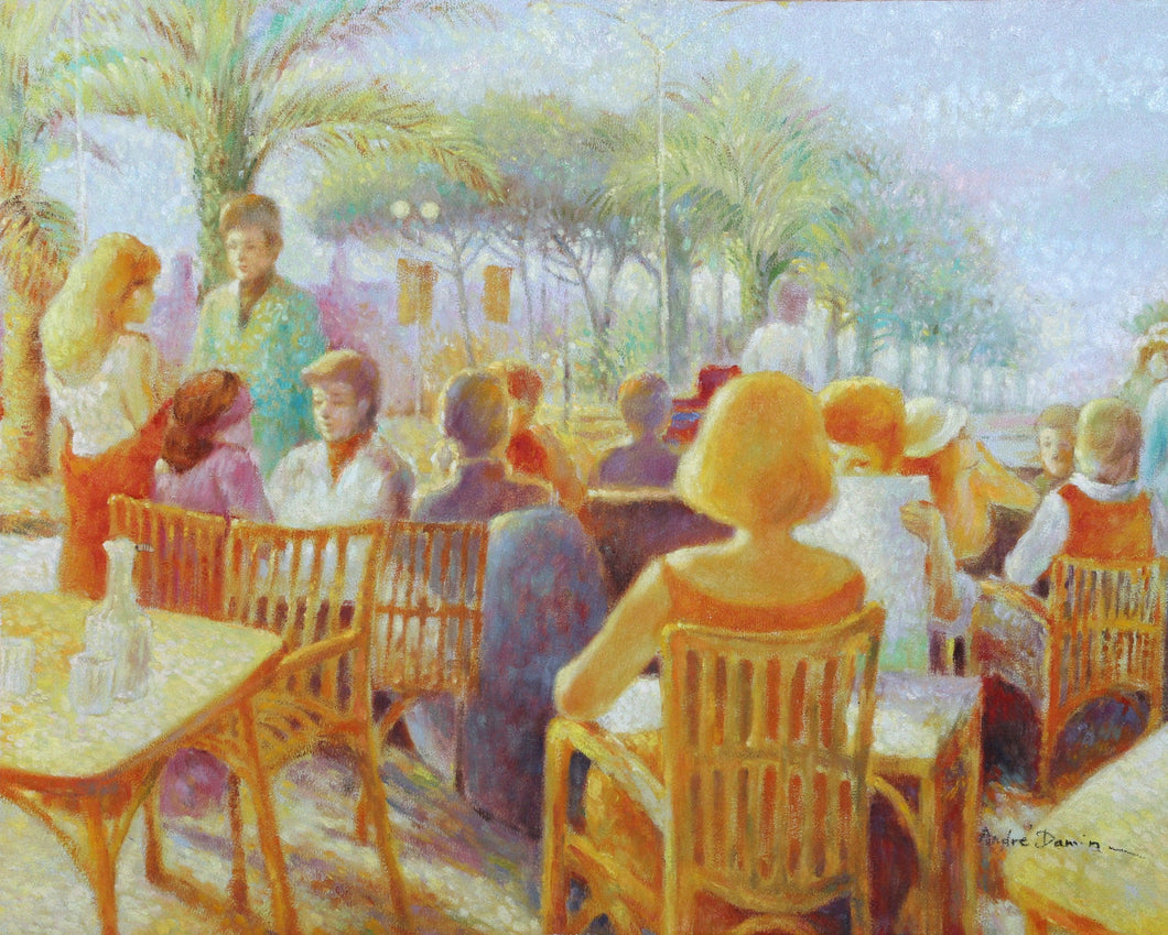 French Tropics Cafe Oil | Unknown Artist,{{product.type}}
