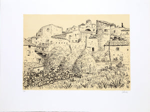 French Villa Lithograph | Laurent Marcel Salinas,{{product.type}}