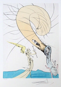 Freud With a Snail Head Etching | Salvador Dalí,{{product.type}}
