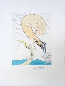 Freud With a Snail Head Etching | Salvador Dalí,{{product.type}}