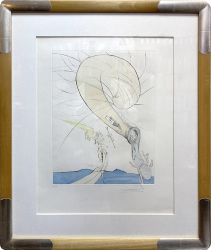 Freud with a Snail's Head Etching | Salvador Dalí,{{product.type}}