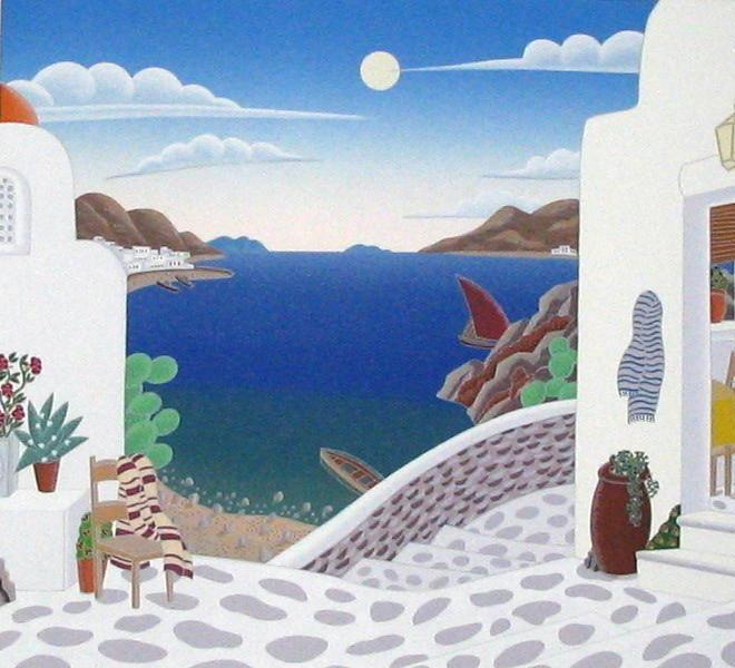 from the Mykonos Suite Screenprint | Thomas McKnight,{{product.type}}
