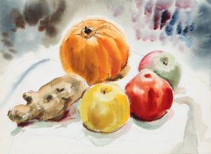 Fruit Still Life (P5.19) Watercolor | Eve Nethercott,{{product.type}}