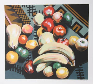 Fruits on Rug I Screenprint | Lowell Blair Nesbitt,{{product.type}}