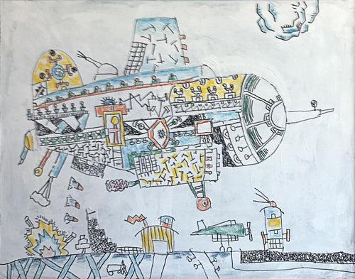 Full Color War #6 Mixed Media | Seymour Chwast,{{product.type}}