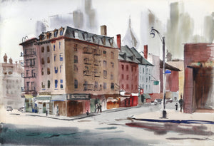 Fulton Street (P5.31) Watercolor | Eve Nethercott,{{product.type}}