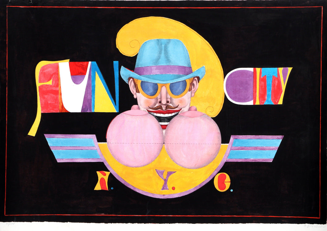 Fun City NYC Lithograph | Richard Lindner,{{product.type}}