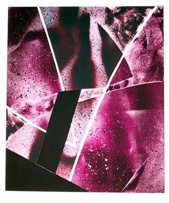 Fuschia Abstract Screenprint | Steve Conley,{{product.type}}