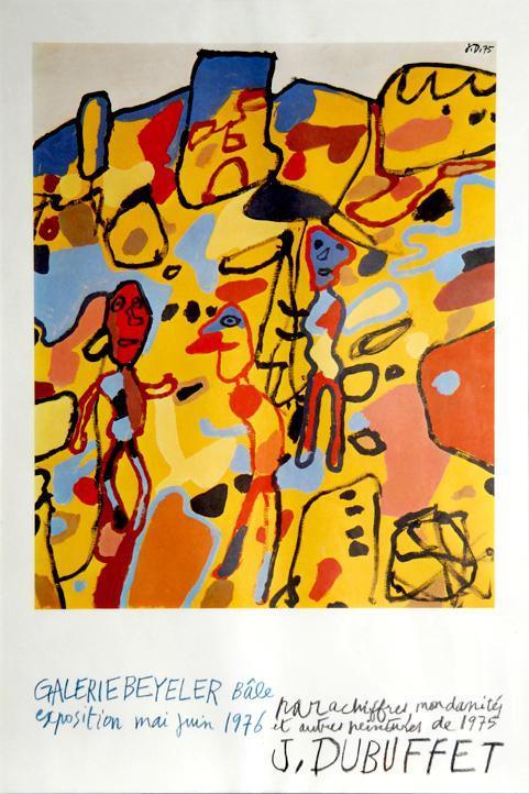 Galerie Beyeler 1 Poster | Jean Dubuffet,{{product.type}}