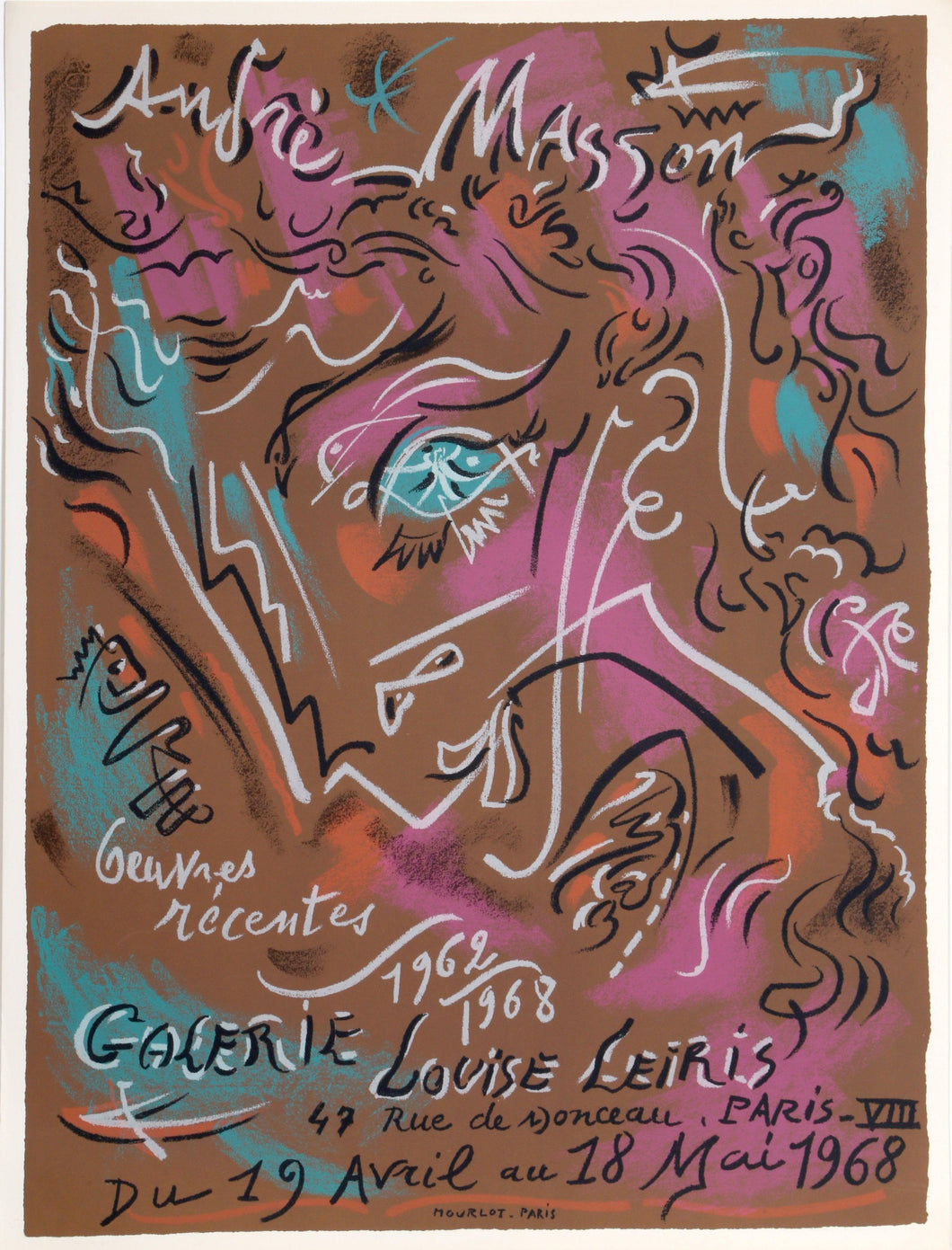 Galerie Louis Leiris (Gravures) Poster | Andre Masson,{{product.type}}