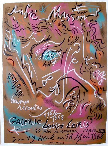 Galerie Louis Leiris Lithograph | Andre Masson,{{product.type}}