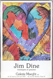 Galerie Maeght, Hearts Poster | Jim Dine,{{product.type}}