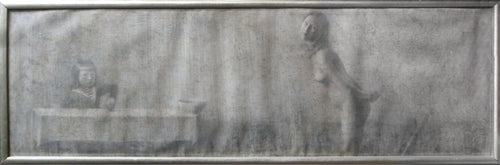 Garcon pres d'une Table et une Nue Mixed Media | Boris Zaborov,{{product.type}}