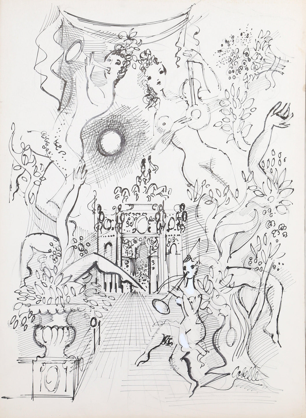 Garden Celebration with Nude Band 1 Ink | Charles Cobelle,{{product.type}}