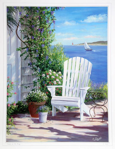 Garden on the Bluff Poster | Carol Saxe,{{product.type}}