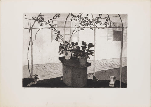 Garden Scene Etching | Gianni Cacciarini,{{product.type}}