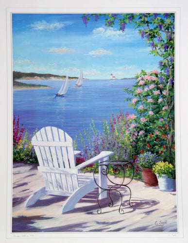 Garden with a View Poster | Carol Saxe,{{product.type}}