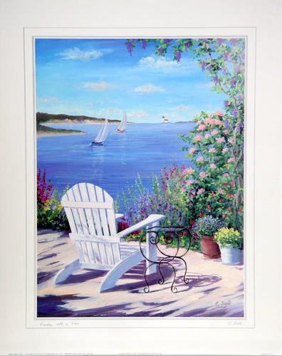 Garden with a View Poster | Carol Saxe,{{product.type}}