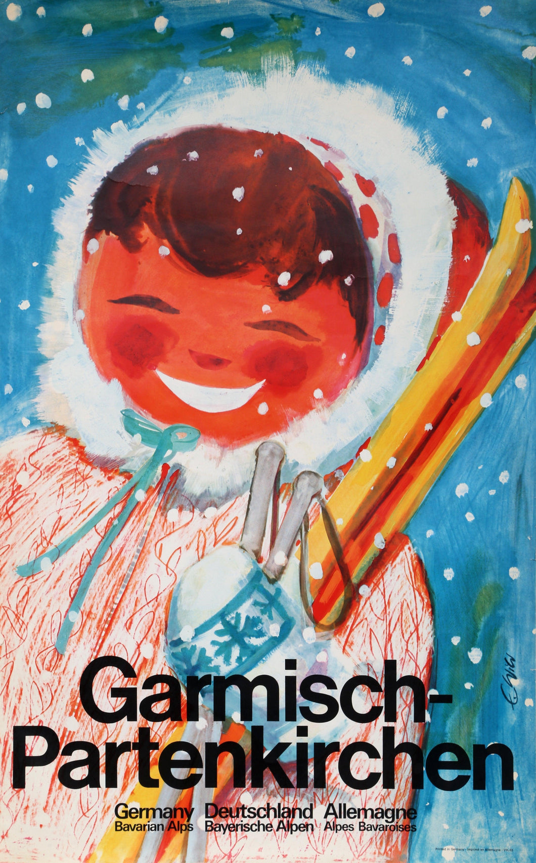 Garmisch - Partenkirchen Germany Poster | Travel Poster,{{product.type}}