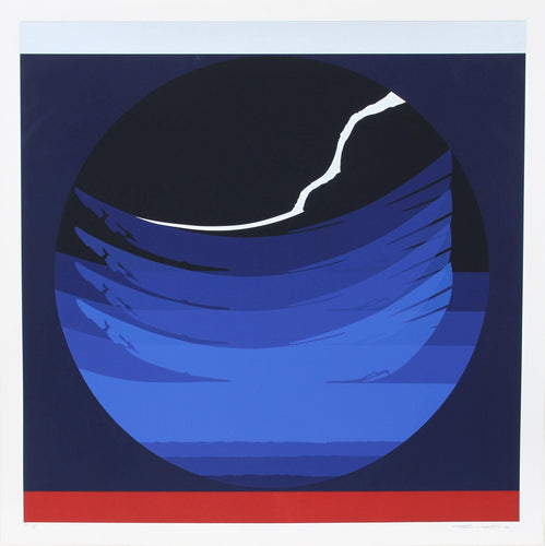 Gate Series Blue Screenprint | Thomas W. Benton,{{product.type}}