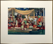Gathering by The River Lithograph | Millard Owen Sheets,{{product.type}}