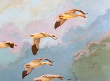 Geese in Flight Lithograph | Bill Elliott,{{product.type}}