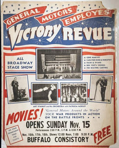 General Motors Employes Victory Revue Poster | Unknown Artist,{{product.type}}