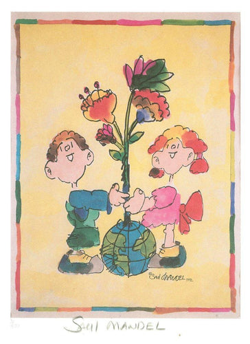 Genesis - United Nations Lithograph | Saul Mandel,{{product.type}}