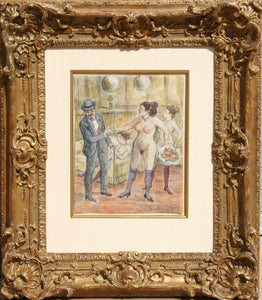 Gentleman in a Brothel Pastel | Unknown Artist,{{product.type}}