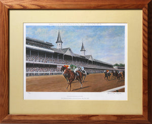 Genuine Risk Defeats the Colts Lithograph | Richard Stone Reeves,{{product.type}}
