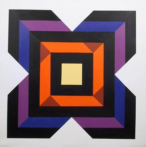 Geometric Flower Acrylic | Jules Engel,{{product.type}}